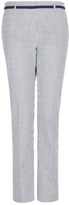 MANGO Seersucker suit trousers