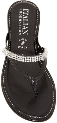 Italian Shoemakers Embellished Thong Sandal