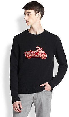 Marc by Marc Jacobs Merino Wool Motorcycle Sweater