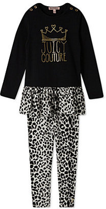Juicy Couture Animal print dress and leggings set