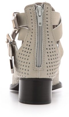 Jeffrey Campbell Everly Perf Buckled Booties