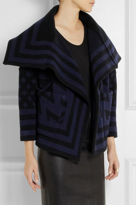 Burberry Striped wool-blend jacket