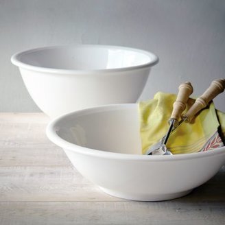 Sur La Table Italian Whiteware Shallow Serving Bowls
