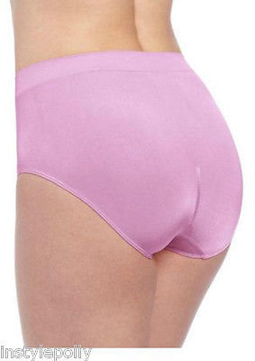 Wacoal B-Smooth Full Brief Panty Pink, Violet or RED  M (6)  NWT