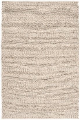 Surya Tahoe Woven Ivory Solid/Striped Wool Rug, 3' x 5'