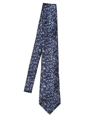 Ermenegildo Zegna 8cm Silk Floral Jacuqard Tie