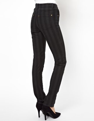 Ganni Jeans in Vertical Stripe