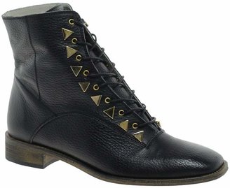 New Kid Penny Dreamcore Stud Black Lace Up Boot