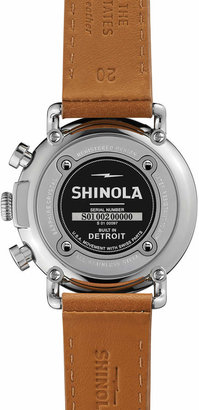 Shinola Men's 41mm Runwell Chrono Watch, Light Brown/Gray