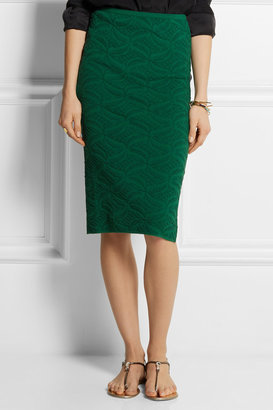 M Missoni Jacquard-knit pencil skirt