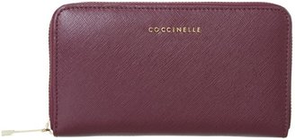 Coccinelle Purple large zip around purse