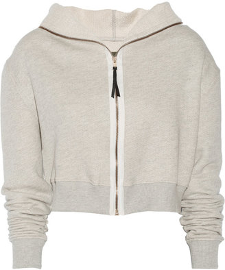 Enza Costa Cotton-blend hooded top
