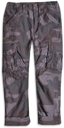 Camo Poplin Fleece Lined Cargo Pants