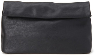 Forever 21 Faux Leather Roll-Top Clutch