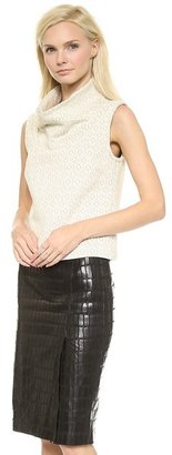 Yigal Azrouel Cut25 by Oversized Turtleneck Top