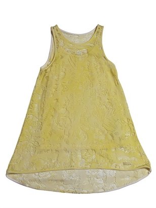 Diesel Kids - Cotton Jersey And Devoré Lace Dress