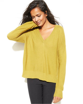 Eileen Fisher Long-Sleeve V-Neck Sweater