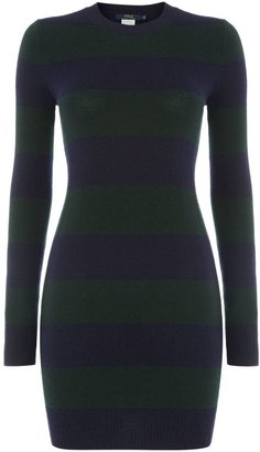 Polo Ralph Lauren Striped long sleeved knitted wool dress