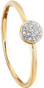 Astley Clarke Muse A Little Muse 14ct Gold Diamodn Cluster Stacking Ring