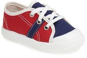United Shoes of America 'Timmy' Low-Top Canvas Sneaker (Baby, Walker & Toddler)