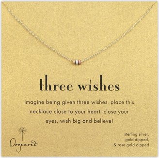 Dogeared Three Wishes Pendant Necklace