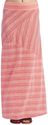 Wet Seal Spliced Stripe Maxi Skirt