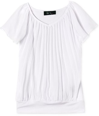 Amy Byer BCX Girls' Pleated Blouse