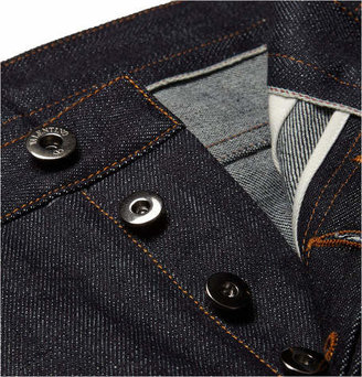 Valentino Tapered Selvedge Denim Jeans - Blue