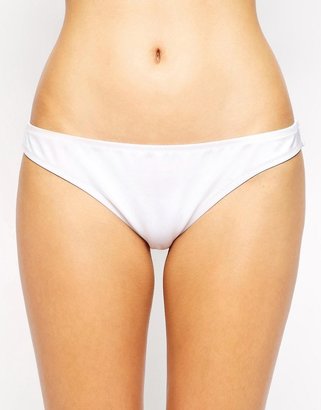 Playful Promises Bandeau Snake Charm Solids Bikini Bottoms - White