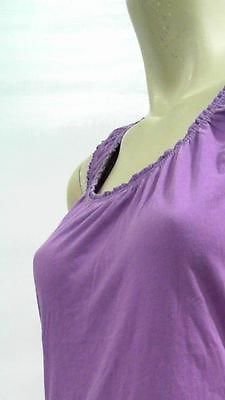 Merona NEW Womens S Cotton Cami Tank Top Pull Over Scoop Neck Ruffle CHOP 2NSCz1