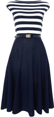 Lauren Ralph Lauren Stripe top and plain skirt