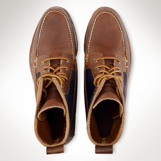 Polo Ralph Lauren Tartan Leather Vandan Boot