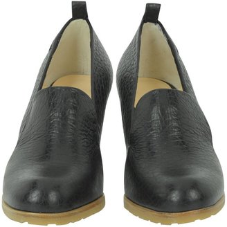 a. testoni A.Testoni Black Nappa Leather Heel