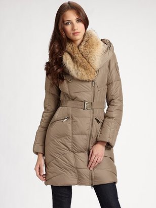 Add Down 668 Add Down Fur-Trimmed Puffer Coat