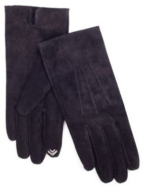 Isotoner Black suede smartouch gloves