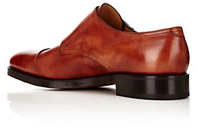 John Lobb Men's William Monk Shoes-BROWN, TAN