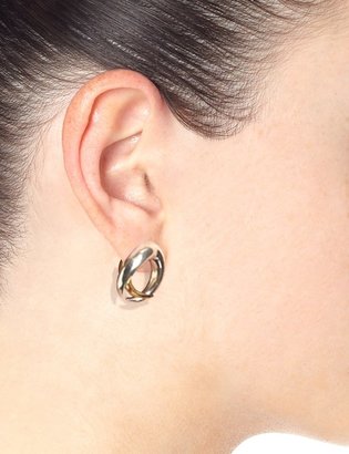 Smith/Grey Two Tone Tusk Earrings