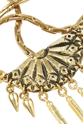 Lulu Frost Letizia antiqued gold-tone necklace