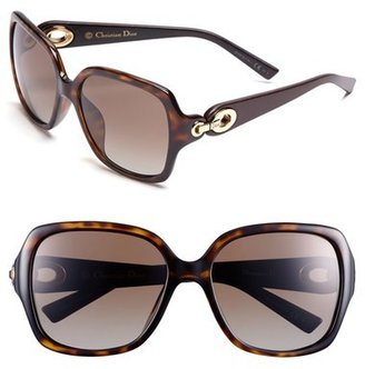 Christian Dior 57mm Polarized Sunglasses