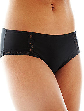 JCPenney Ambrielle Natural Comfort Lace-Trim Hipster Panties