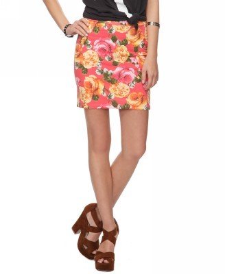 Forever 21 Floral Bodycon Skirt