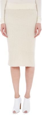 Edun Boucle Rib-Knit Pencil Skirt