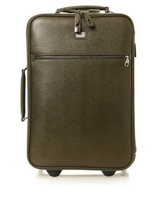 Dolce & Gabbana Grained-leather trolley suitcase