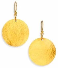 Gurhan Lush 24K Yellow Gold Dangling Flake Drop Earrings