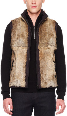 Michael Kors Reversible Fur/Nylon Vest