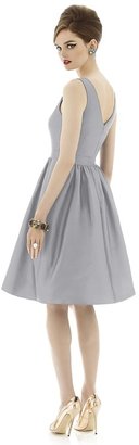 Alfred Sung D640 Bridesmaid Dress in French Gray