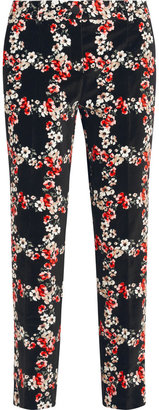 Dolce & Gabbana Printed velvet straight-leg pants