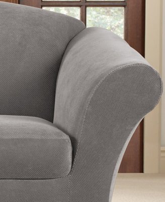 Sure Fit Stretch Pique 2 Cushion Loveseat Slipcover