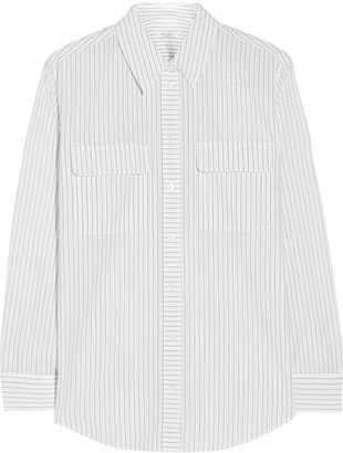 Equipment Signature pinstriped washed-cotton shirt