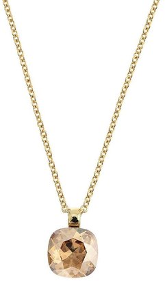 Swarovski Lola and grace Gold Plated Stone Set Square Pendant With Crystal